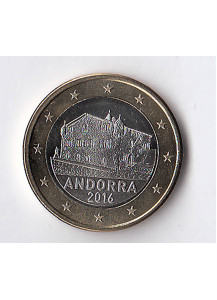 2016 - 1 Euro ANDORRA Casa de la Vall Fior di Conio Rara